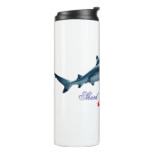 かわいいサメ好きのグラスを撮る タンブラー (回転左)
