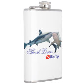 かわいいサメ好きのグラスを撮る フラスク (右)