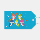 かわいいサメ家族の漫画 ギフトタグ (正面(横))