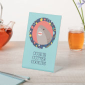 かわいいサメ料理人 台座サイン (インサイチュ)