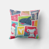 かわいいサメ種のクリスマス クッション (裏面)