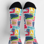 かわいいサメ種のクリスマス ソックス (上部)