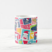 かわいいサメ種クリスマスマグカップ コーヒーマグカップ (中央)