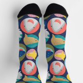 かわいいサメ種クルーソックス ソックス (上部)