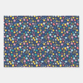 かわいいサメ種誕生日 ラッピングペーパーシート (正面2)