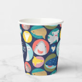 かわいいサメ種誕生日 紙コップ (左)