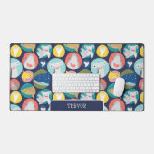 かわいいサメ種 デスクマット (キーボード&マウス)