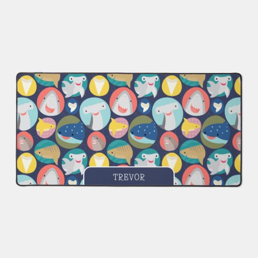 かわいいサメ種 デスクマット (正面)