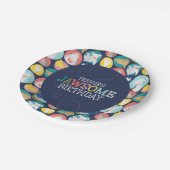 かわいいサメ種 ペーパープレート (アングル)