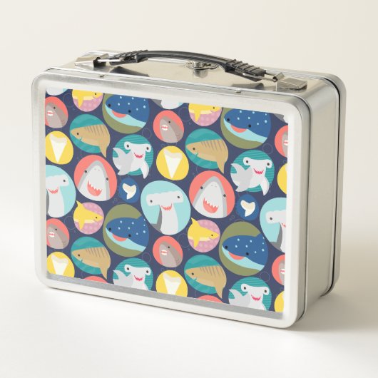 かわいいサメ種 メタルランチボックス (裏面)