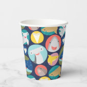 かわいいサメ種 紙コップ (裏面)