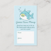 かわいいサメ赤ちゃんシャワーかわいいはいくつだと思う エンクロージャーカード (正面)