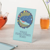 かわいいサメ鯨銅板 台座サイン (インサイチュ)