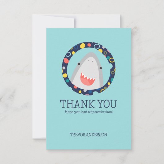 かわいいサメ サンキューカード (正面)