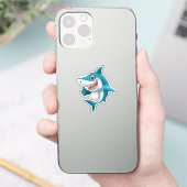 かわいいサメ シール (スマートフォン)