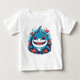 かわいいサメ ベビーTシャツ