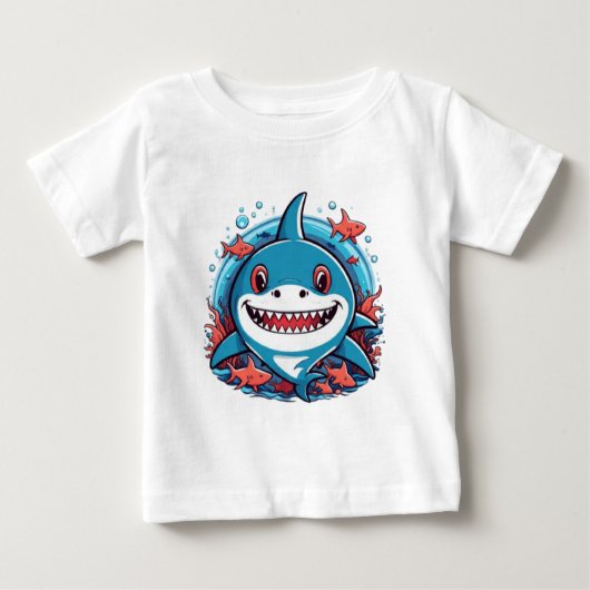 かわいいサメ ベビーTシャツ (正面)
