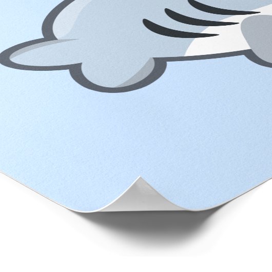 かわいいサメ ポスター (角)