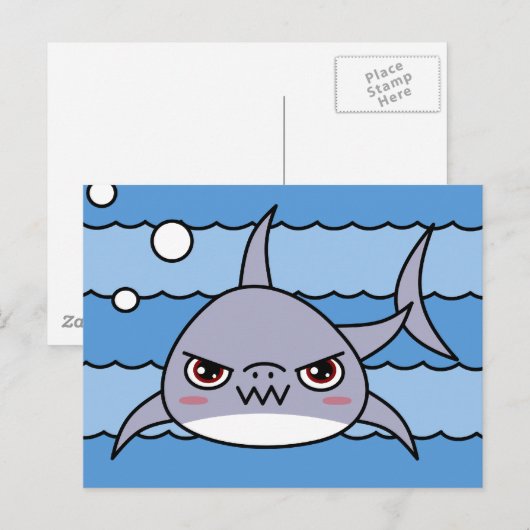 かわいいサメ ポストカード (正面/裏面)