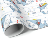 かわいいサメ ラッピングペーパー (ロールコーナー)