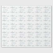 かわいいサメ(言葉) |シャワーラッピング紙 ラッピングペーパー (フラット)