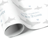 かわいいサメ(言葉) |シャワーラッピング紙 ラッピングペーパー (ロールコーナー)