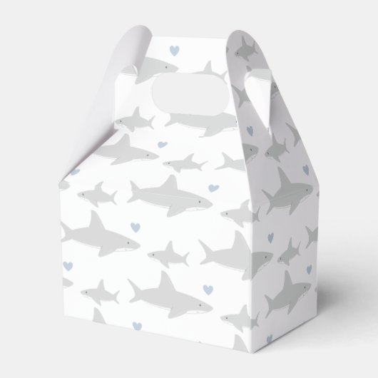 かわいいサメ |赤ちゃんシャワーお気に入りボックス フェイバーボックス (裏面サイド)