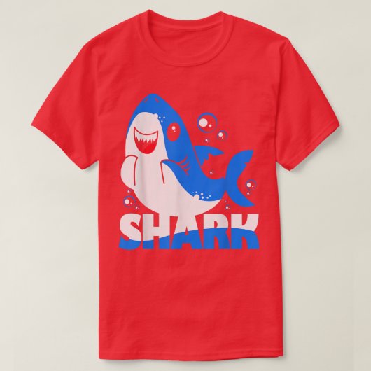 かわいいサメ Tシャツ (デザイン正面)