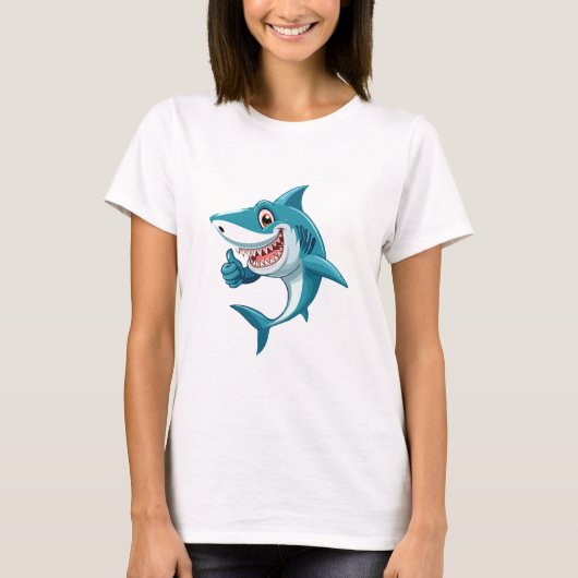 かわいいサメ Tシャツ (正面)