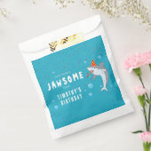 かわいいサメin海子供の誕生日パーティー フェイバーバッグ (封をした状態)