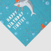 かわいいサメin海子供の誕生日パーティー 薄葉紙 (詳細)
