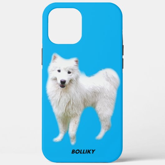 かわいいサモエドのキャラクターiPhone iPadケース Case-Mate iPhoneケース (裏面)