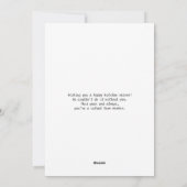 かわいいサモダンタ千鳥格子のスノーフレーク シーズンカード (裏面)