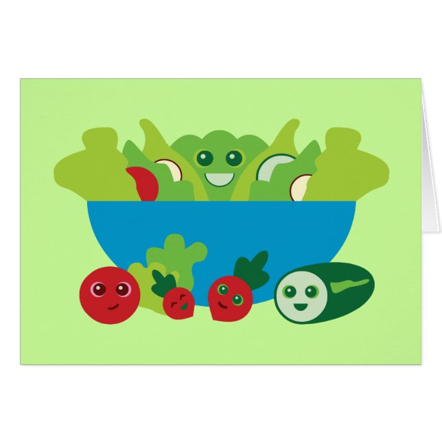 かわいいサラダ (正面横)