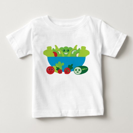 かわいいサラダ ベビーTシャツ (正面)