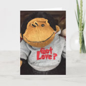 かわいいサルが言う***愛得?お客様のために使用します**** シーズンカード (正面)