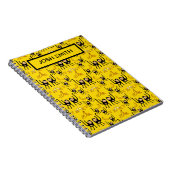 かわいいサルとバナナのプリント ノートブック (右側)