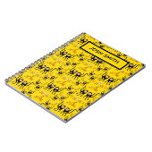 かわいいサルとバナナのプリント ノートブック (左側)