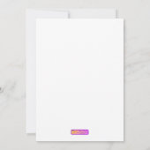 かわいいサルとバナナ料理本ありがとう サンキューカード (裏面)