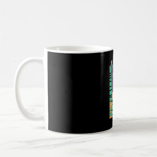 かわいいサルとバナナ コーヒーマグカップ (左)