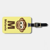 かわいいサルのカスタムラゲッジタ子供へグ ラゲッジタグ (正面横)