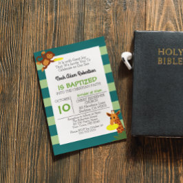 かわいいサルのバプテスマ 招待状