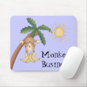 かわいいサルのビジネス マウスパッド (マウス)