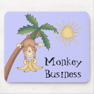 かわいいサルのビジネス マウスパッド