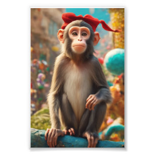かわいいサルのポスター フォトプリント
