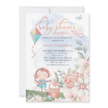 かわいいサルの女の子カイトベイビーシャワーピクニック