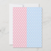 かわいいサルの性別が明らかになる 招待状 (裏面)