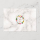 かわいいサルの熱帯フローラ赤ちゃんシャワーの親 アドバイスカード (裏面)