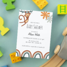 かわいいサルの赤ちゃんシャワー