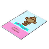 かわいいサルカスタム名 ノートブック (左側)